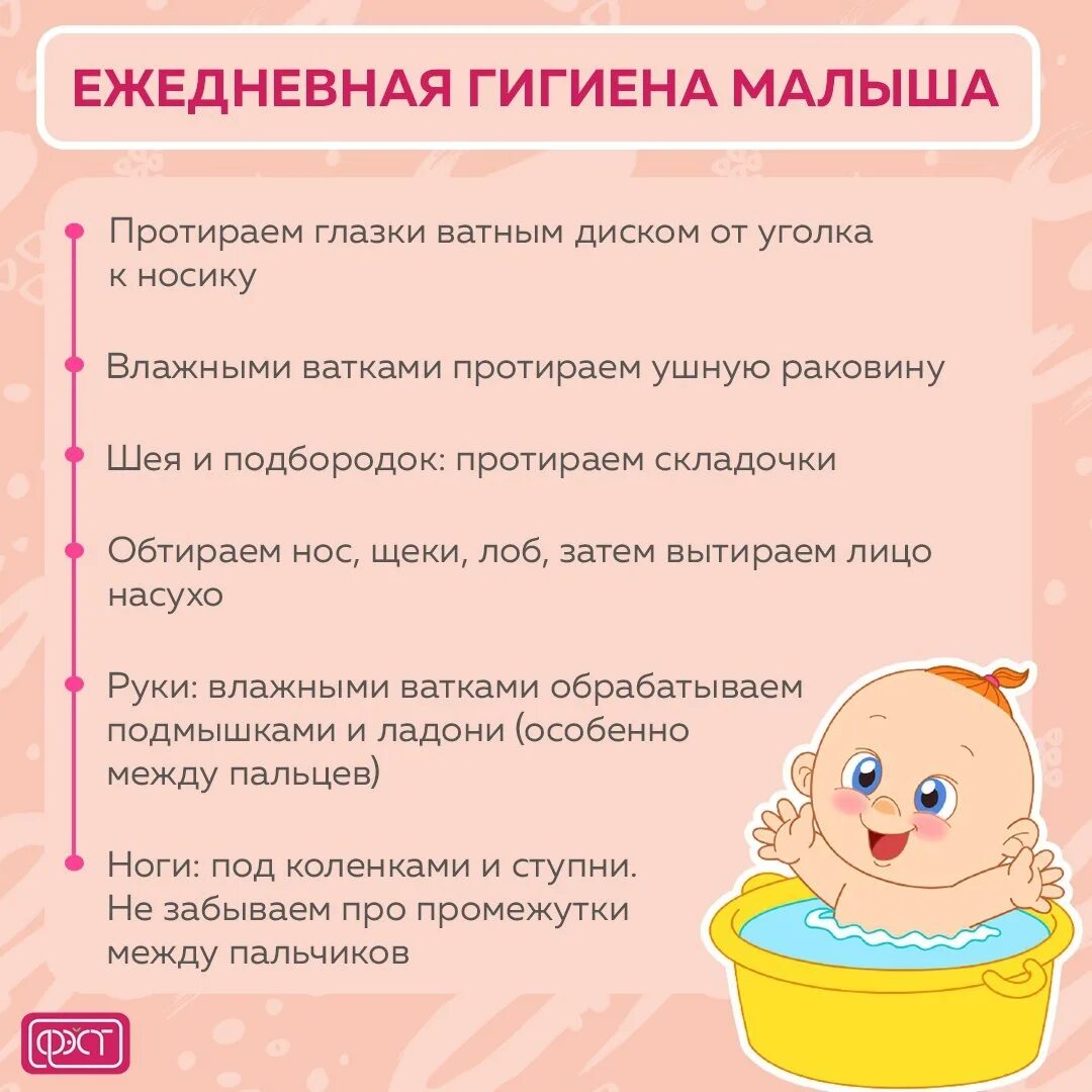 Гигиена новорожденных девочек и мальчиков