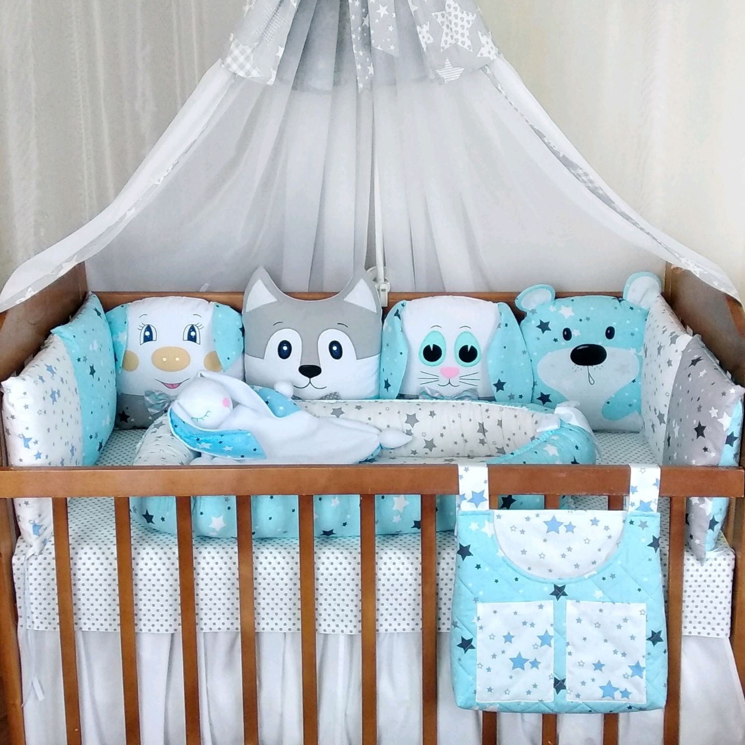Бортики в кроватку для новорождённых: фото необычных вариантов оформления детских спальных мест