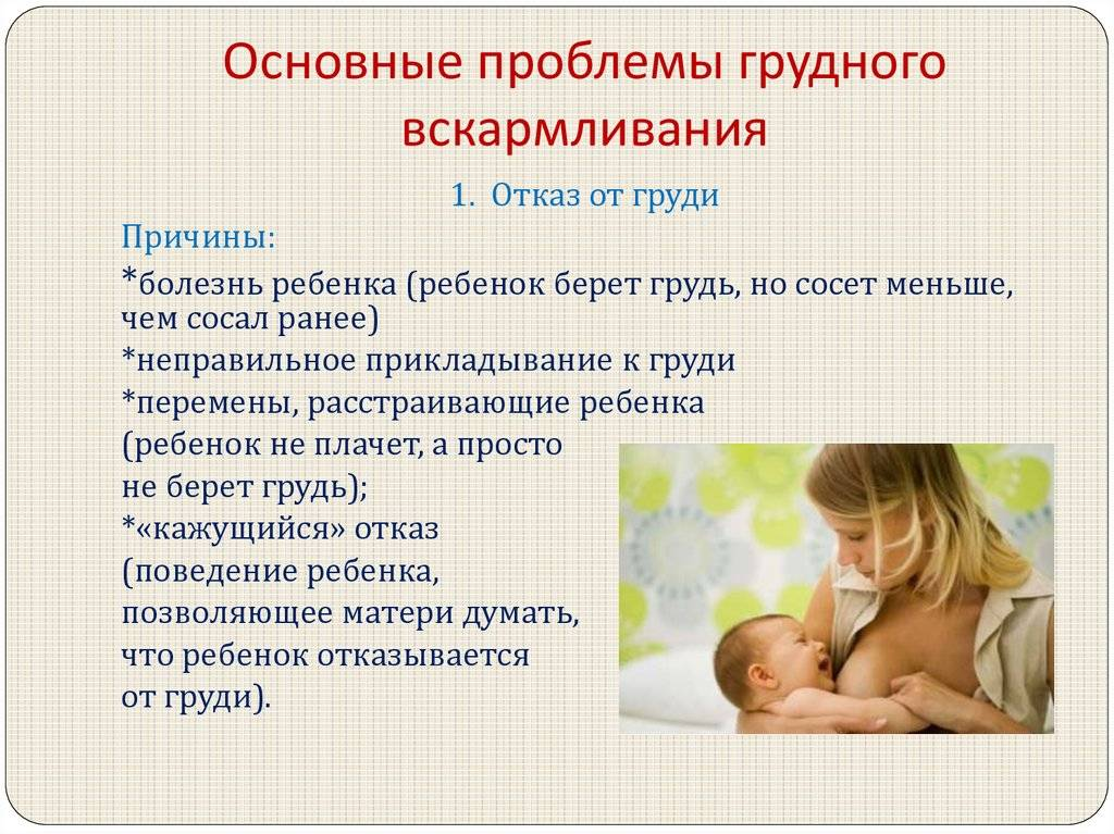 Ребёнок отказывается от груди, что делать