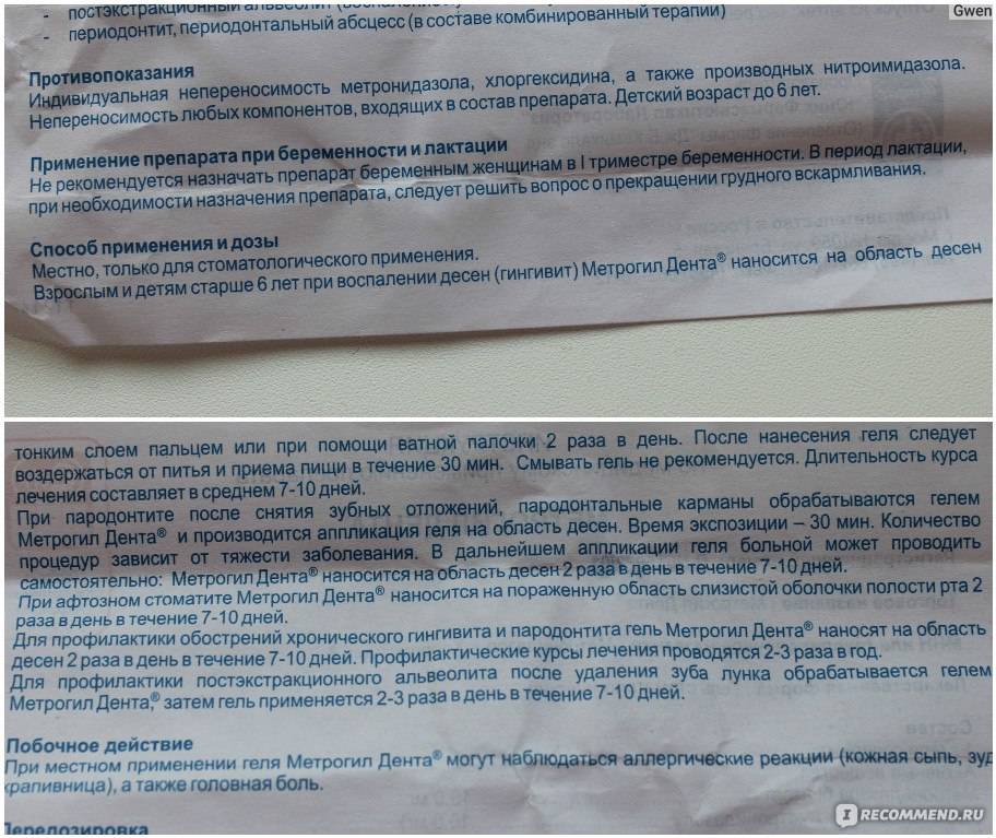 Можно ли использовать метрогил дента при лактации