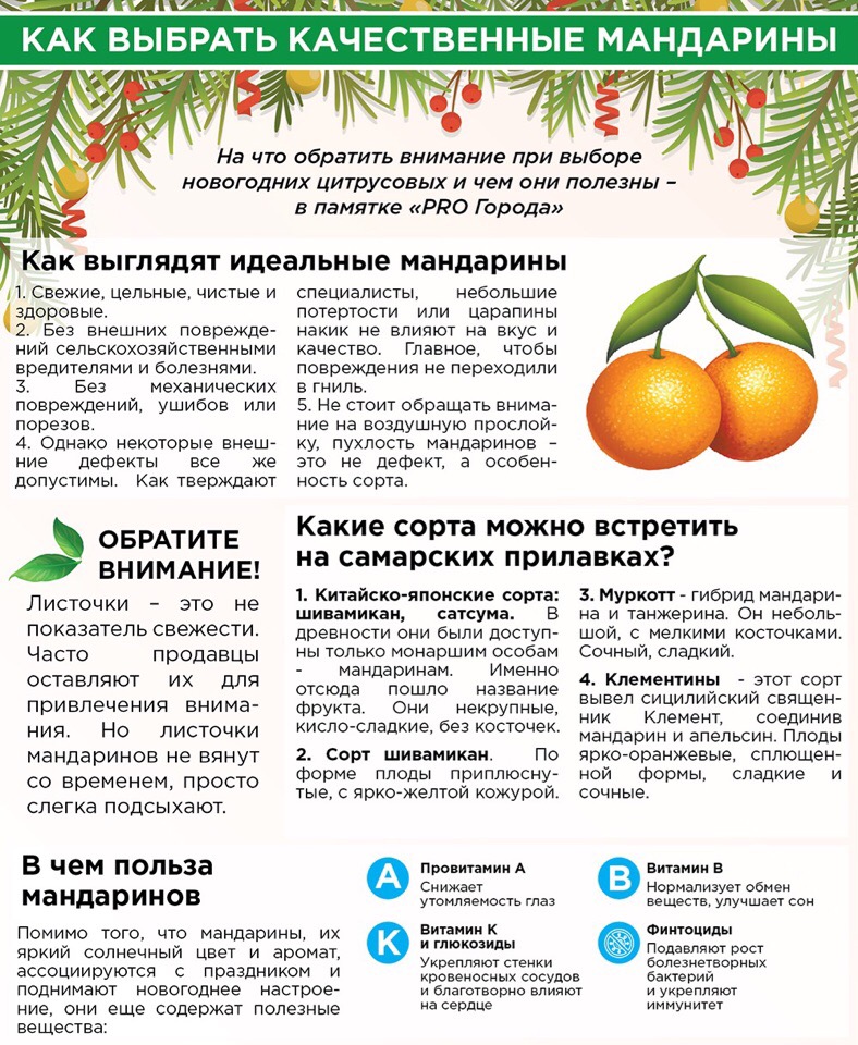 Как выбрать мандарины сладкие, без косточек, нитратов и самые вкусные
