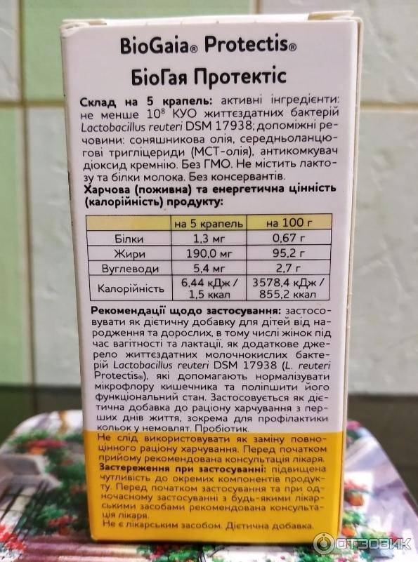 Инструкция по применению биогаи для новорожденных