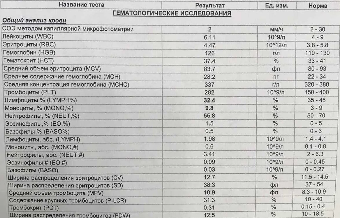 Понижены лимфоциты у ребенка в крови: причины лимфопении, о чем это говорит