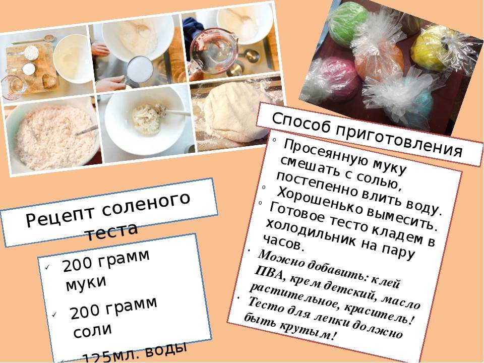 3 лучших рецепта солёного теста для поделок