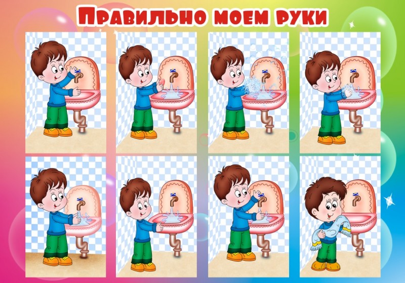 Учим малыша мыть руки