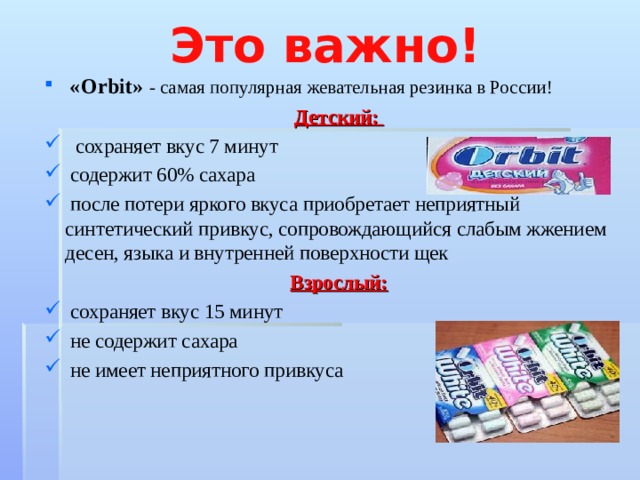 Жевательная резинка: польза или вред