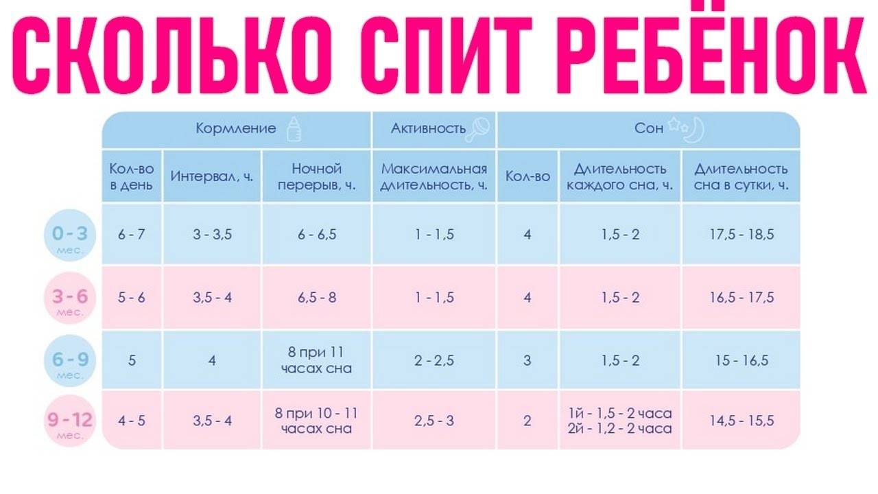 Сколько спит новорождённый ребёнок в сутки: физиологические потребности малыша во сне на первых этапах жизни