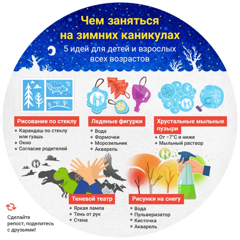 Чем заняться с ребенком на новогодних каникулах