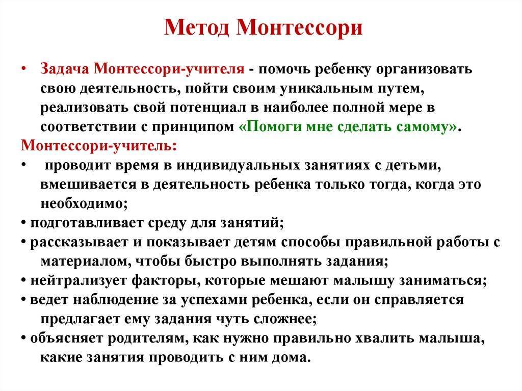 Что такое система монтессори