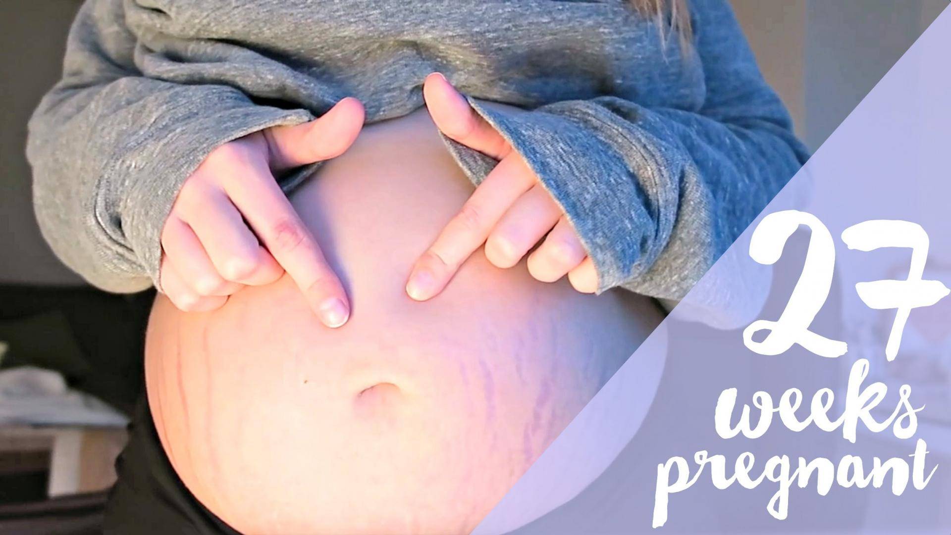 27 неделя беременности - развитие, что происходит, вес,ощущения