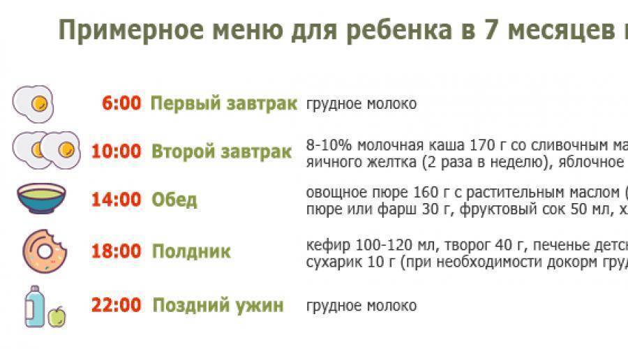 Режим грудного ребенка 6 месяцев на грудном вскармливании