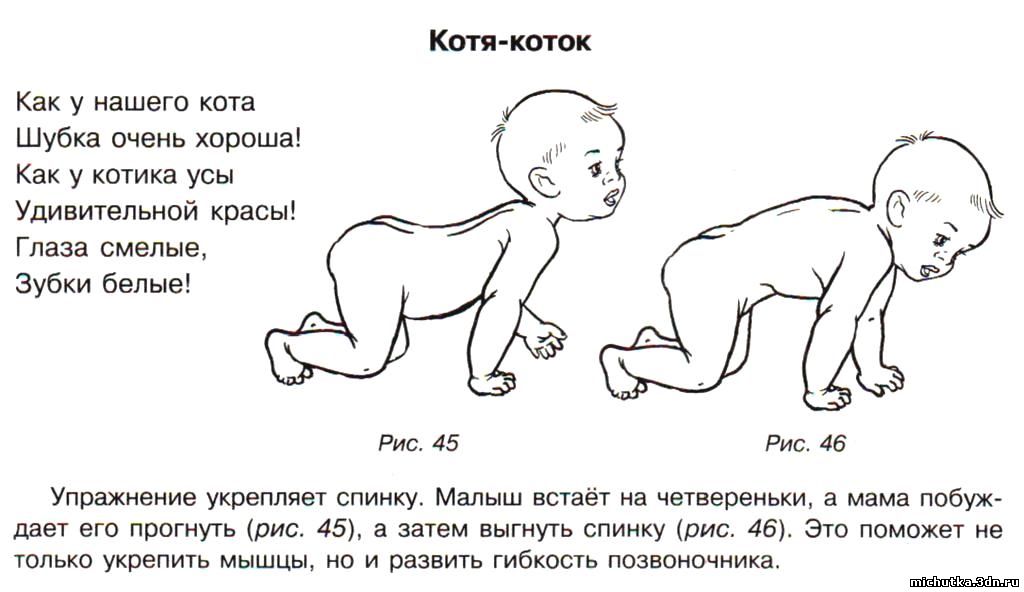 Во сколько месяцев дети начинают ползать на четвереньках